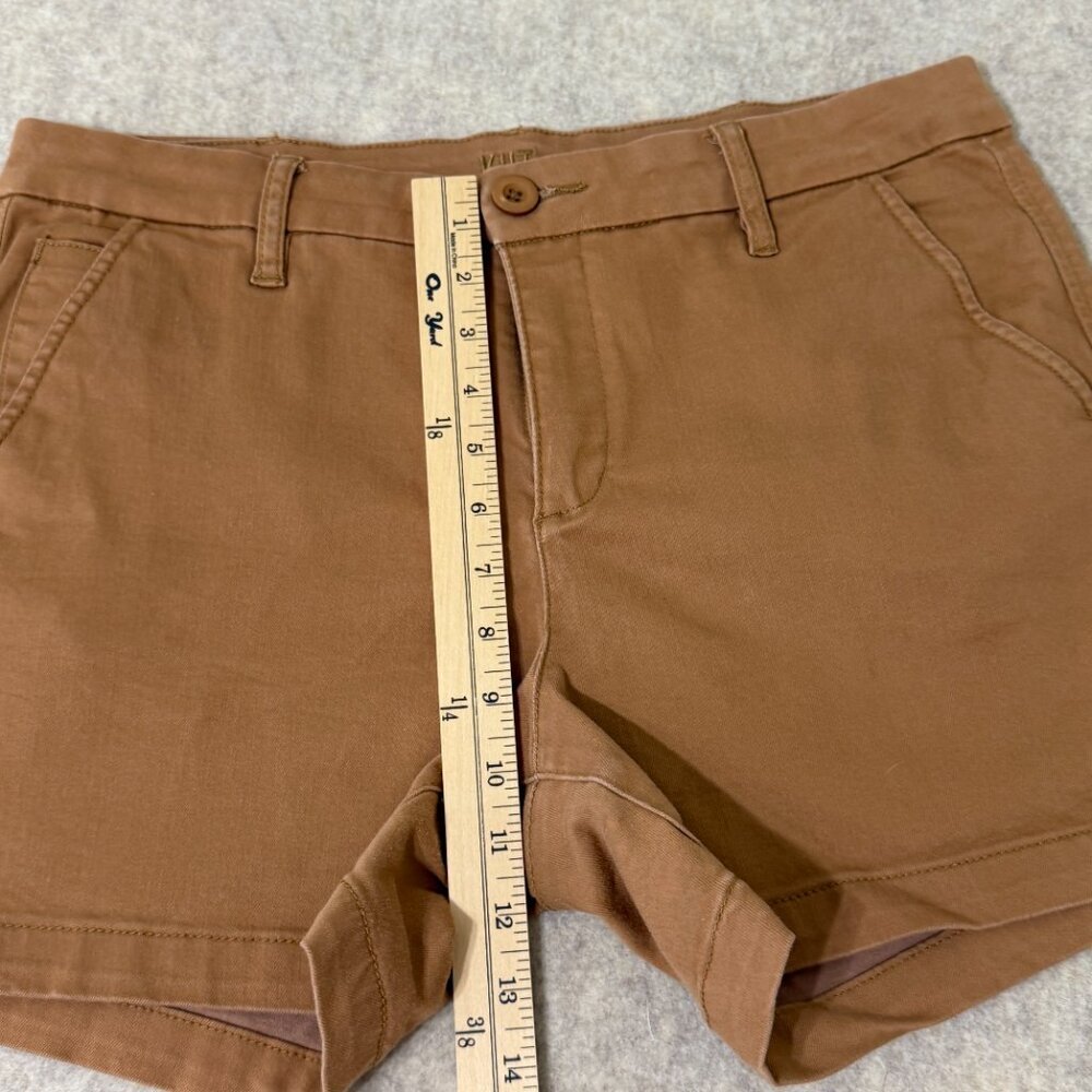 KUT From The Kloth Trouser Shorts Tan Mid Rise Stretch Casual Size 8 - Picture 14 of 15